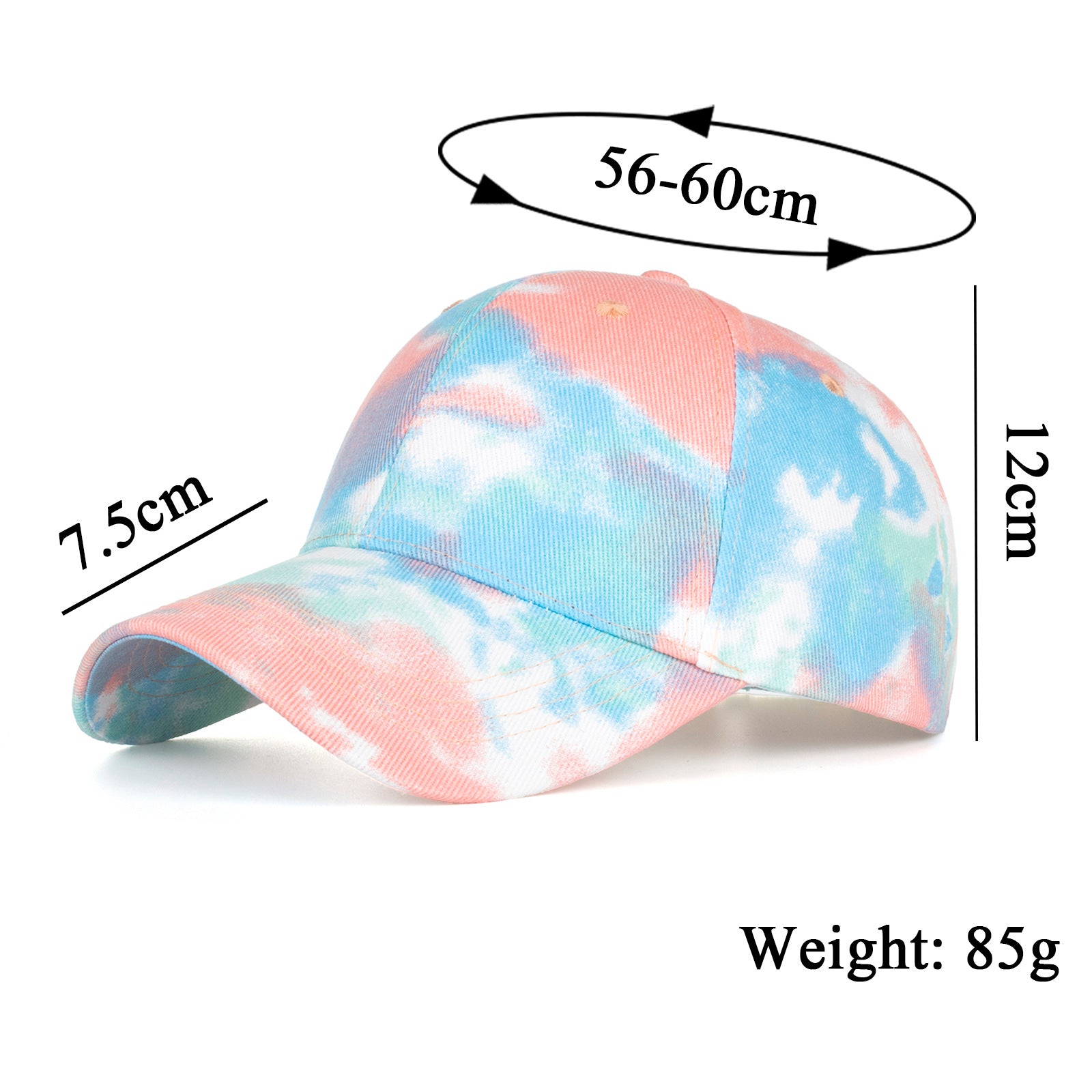 Wholesale Tie-Dye Ponytail Baseball Cap